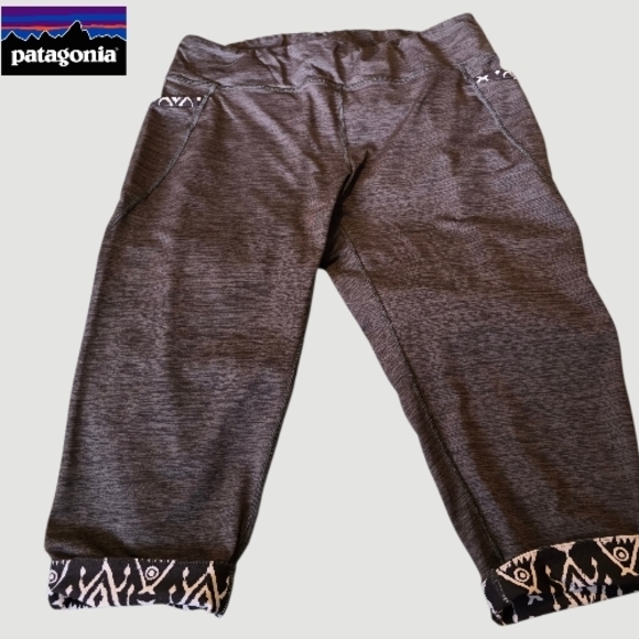 Patagonia Pants - PATAGONIA Diversifly Capri Leggings Pocket tights Size Medium